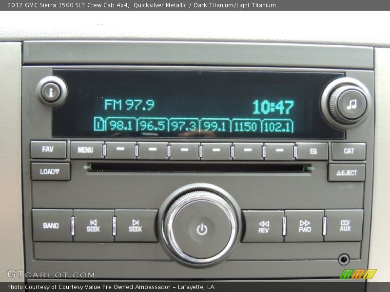 Audio System of 2012 Sierra 1500 SLT Crew Cab 4x4