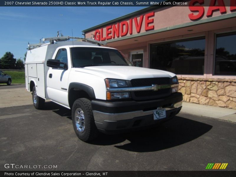 Summit White / Dark Charcoal 2007 Chevrolet Silverado 2500HD Classic Work Truck Regular Cab Chassis