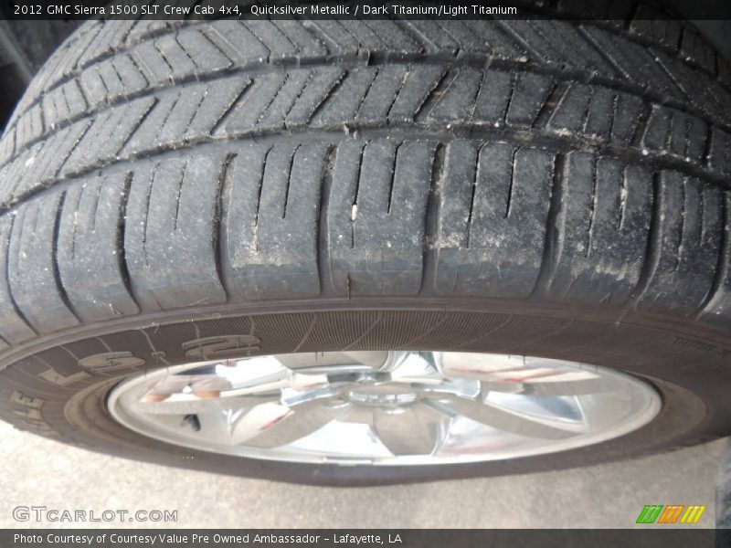 Quicksilver Metallic / Dark Titanium/Light Titanium 2012 GMC Sierra 1500 SLT Crew Cab 4x4