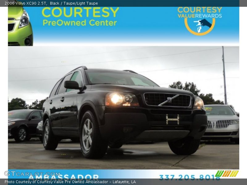 Black / Taupe/Light Taupe 2006 Volvo XC90 2.5T