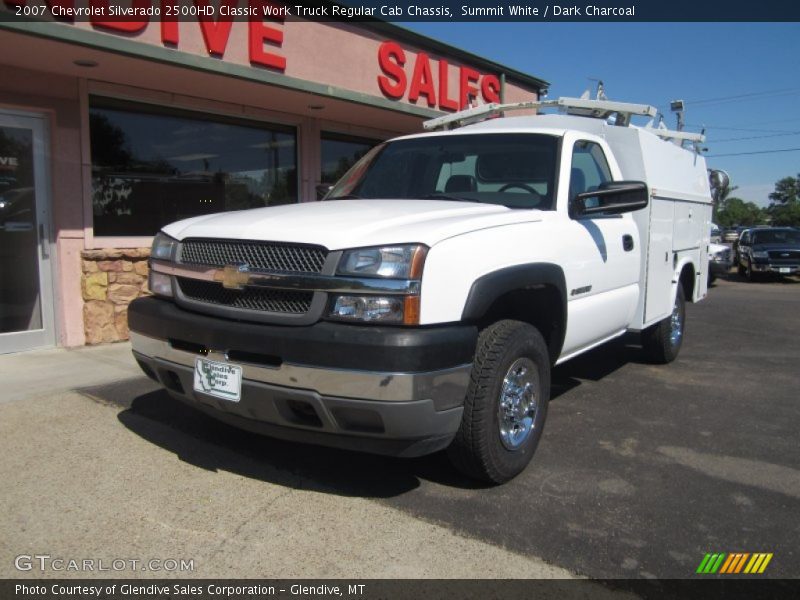 Summit White / Dark Charcoal 2007 Chevrolet Silverado 2500HD Classic Work Truck Regular Cab Chassis