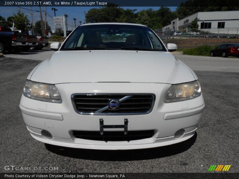 Ice White / Taupe/Light Taupe 2007 Volvo S60 2.5T AWD