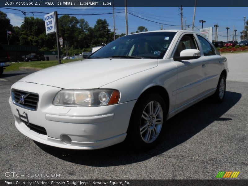 Ice White / Taupe/Light Taupe 2007 Volvo S60 2.5T AWD