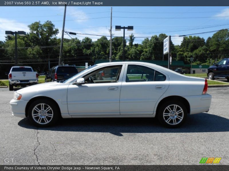 Ice White / Taupe/Light Taupe 2007 Volvo S60 2.5T AWD