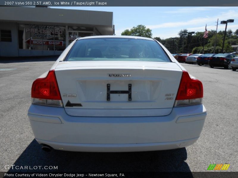 Ice White / Taupe/Light Taupe 2007 Volvo S60 2.5T AWD