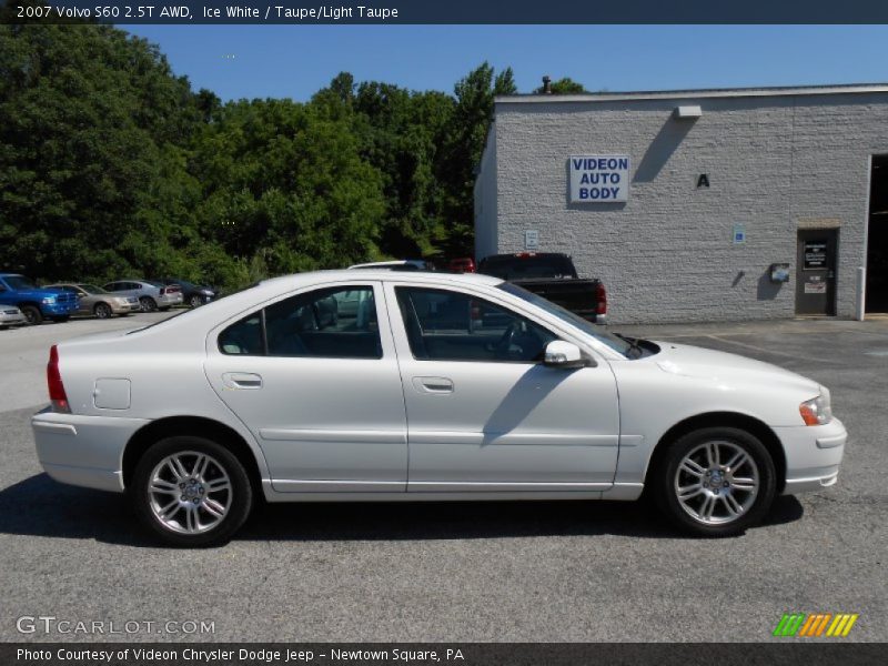 Ice White / Taupe/Light Taupe 2007 Volvo S60 2.5T AWD