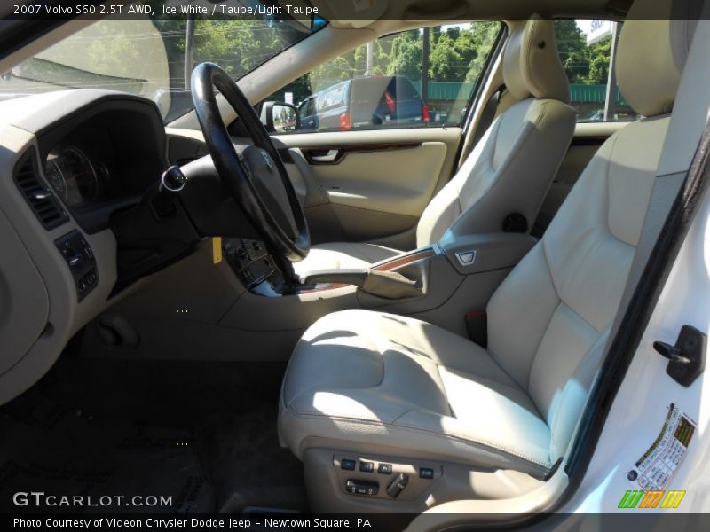 Ice White / Taupe/Light Taupe 2007 Volvo S60 2.5T AWD