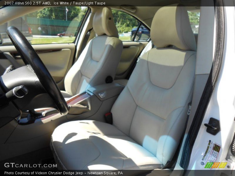 Ice White / Taupe/Light Taupe 2007 Volvo S60 2.5T AWD