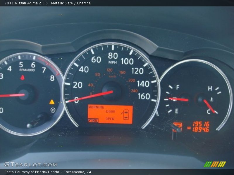 Metallic Slate / Charcoal 2011 Nissan Altima 2.5 S