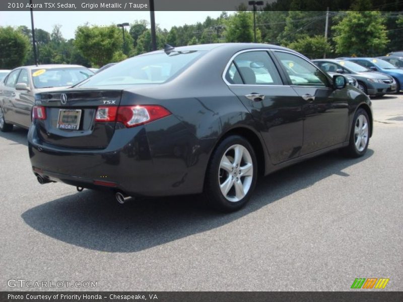 Grigio Metallic / Taupe 2010 Acura TSX Sedan