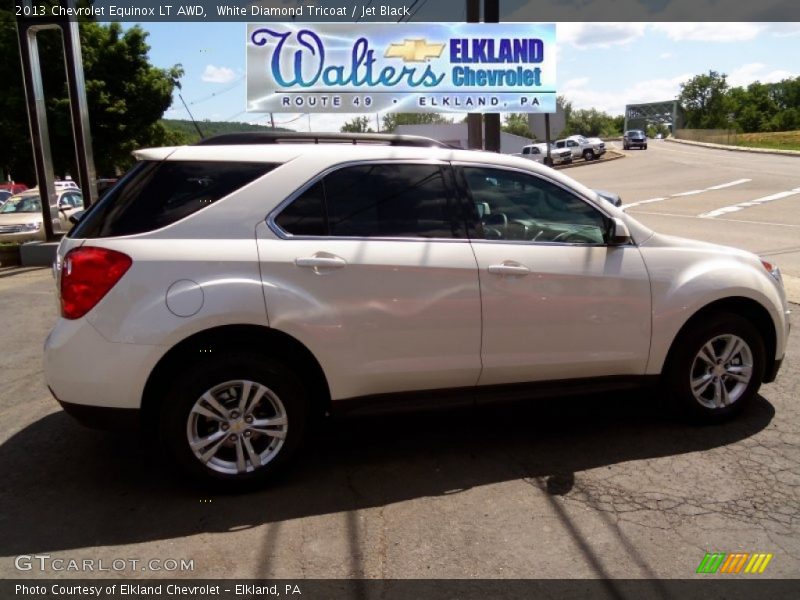 White Diamond Tricoat / Jet Black 2013 Chevrolet Equinox LT AWD