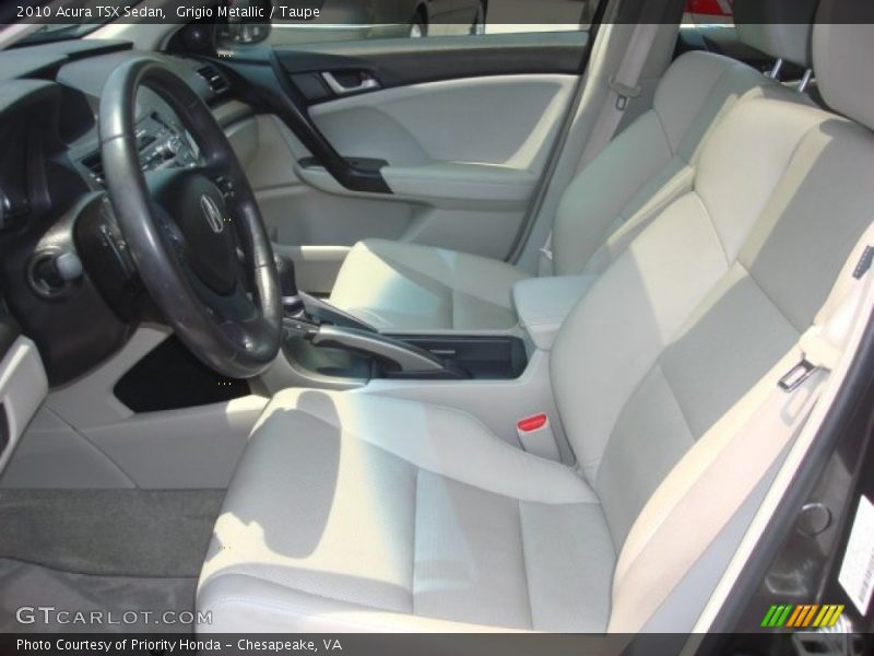 Grigio Metallic / Taupe 2010 Acura TSX Sedan