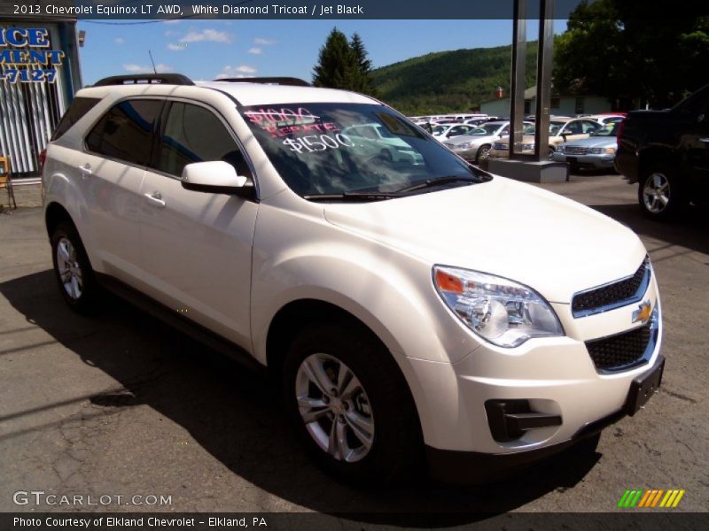 White Diamond Tricoat / Jet Black 2013 Chevrolet Equinox LT AWD