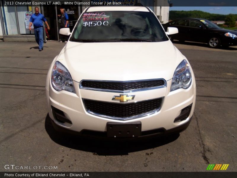 White Diamond Tricoat / Jet Black 2013 Chevrolet Equinox LT AWD