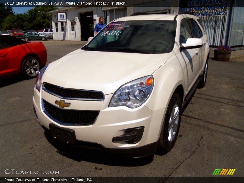 White Diamond Tricoat / Jet Black 2013 Chevrolet Equinox LT AWD