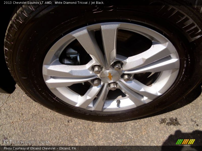 White Diamond Tricoat / Jet Black 2013 Chevrolet Equinox LT AWD