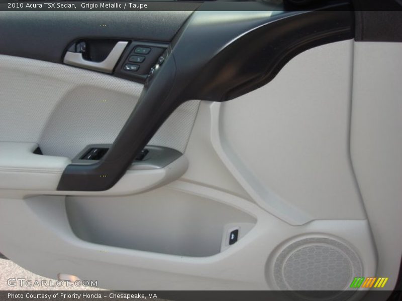 Grigio Metallic / Taupe 2010 Acura TSX Sedan