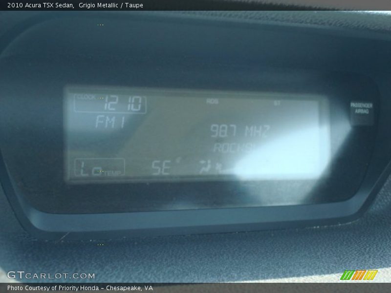 Grigio Metallic / Taupe 2010 Acura TSX Sedan