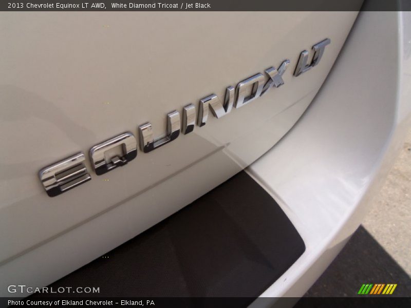 White Diamond Tricoat / Jet Black 2013 Chevrolet Equinox LT AWD