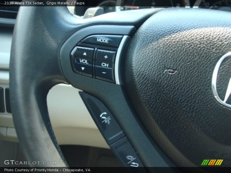 Grigio Metallic / Taupe 2010 Acura TSX Sedan
