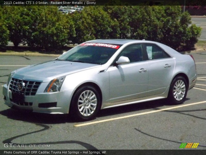 Radiant Silver Metallic / Ebony 2013 Cadillac CTS 3.0 Sedan