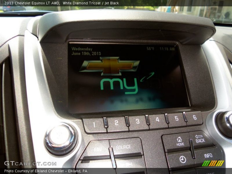 White Diamond Tricoat / Jet Black 2013 Chevrolet Equinox LT AWD