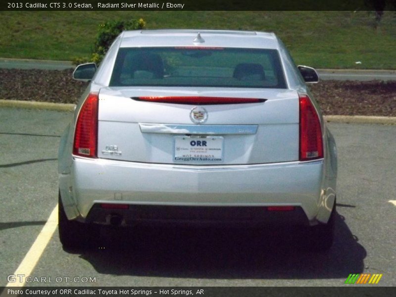 Radiant Silver Metallic / Ebony 2013 Cadillac CTS 3.0 Sedan
