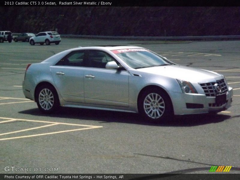 Radiant Silver Metallic / Ebony 2013 Cadillac CTS 3.0 Sedan