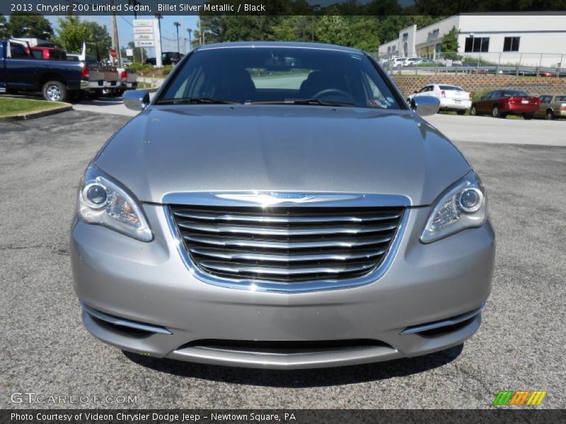 Billet Silver Metallic / Black 2013 Chrysler 200 Limited Sedan