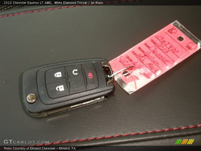 White Diamond Tricoat / Jet Black 2013 Chevrolet Equinox LT AWD