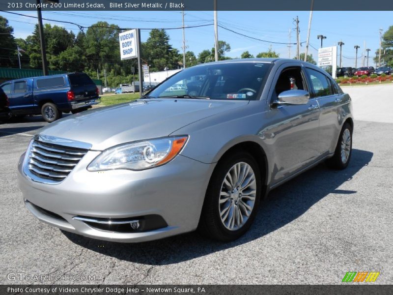 Billet Silver Metallic / Black 2013 Chrysler 200 Limited Sedan