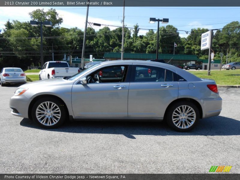 Billet Silver Metallic / Black 2013 Chrysler 200 Limited Sedan