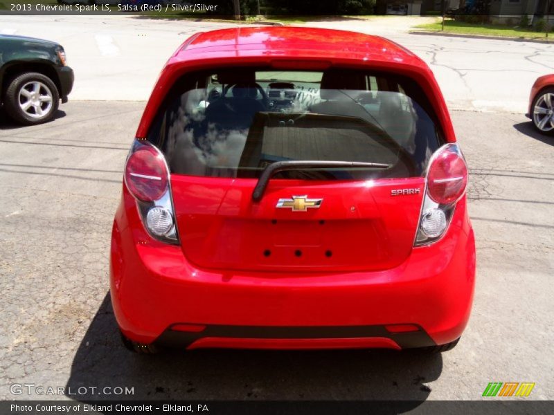 Salsa (Red) / Silver/Silver 2013 Chevrolet Spark LS