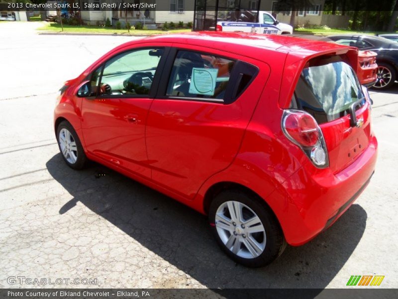Salsa (Red) / Silver/Silver 2013 Chevrolet Spark LS