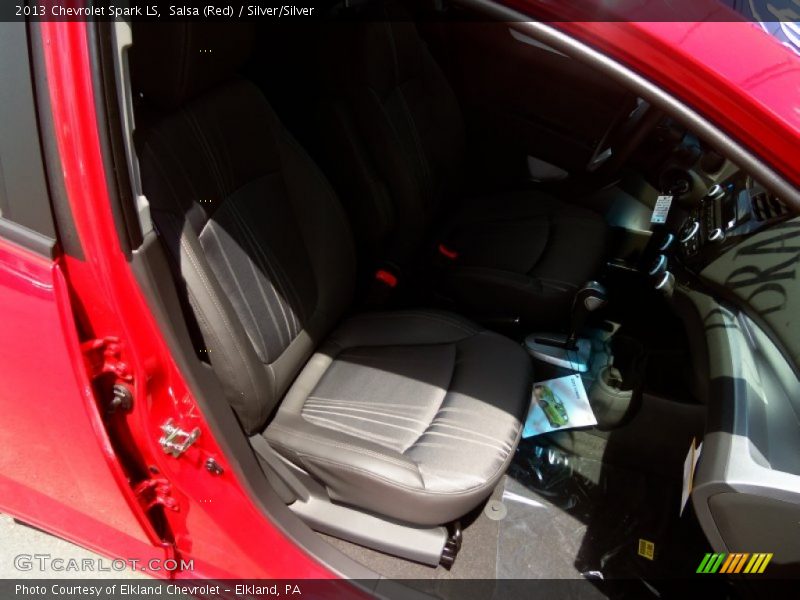 Salsa (Red) / Silver/Silver 2013 Chevrolet Spark LS