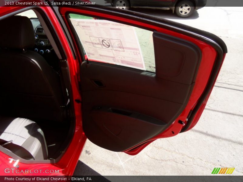 Salsa (Red) / Silver/Silver 2013 Chevrolet Spark LS