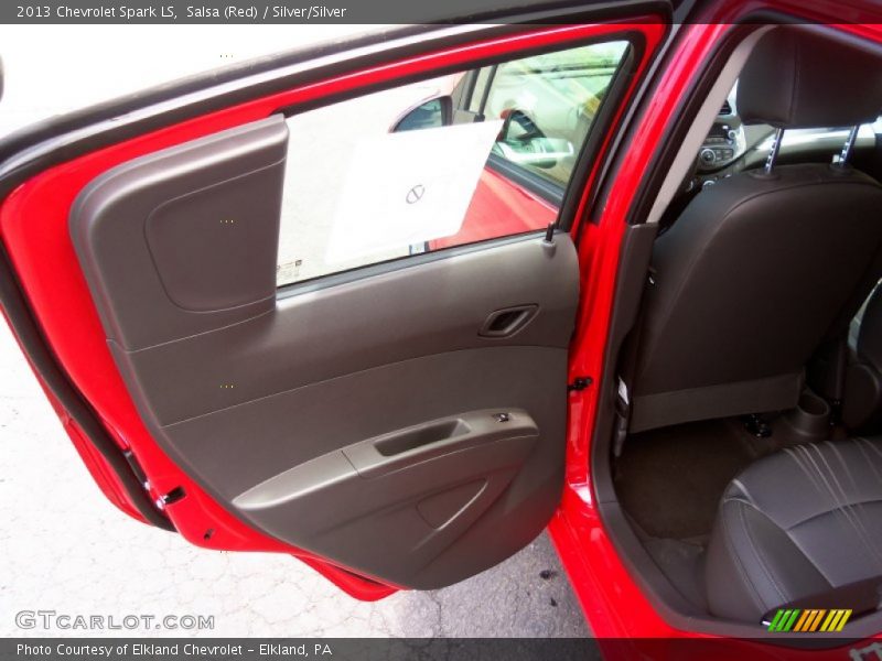 Salsa (Red) / Silver/Silver 2013 Chevrolet Spark LS