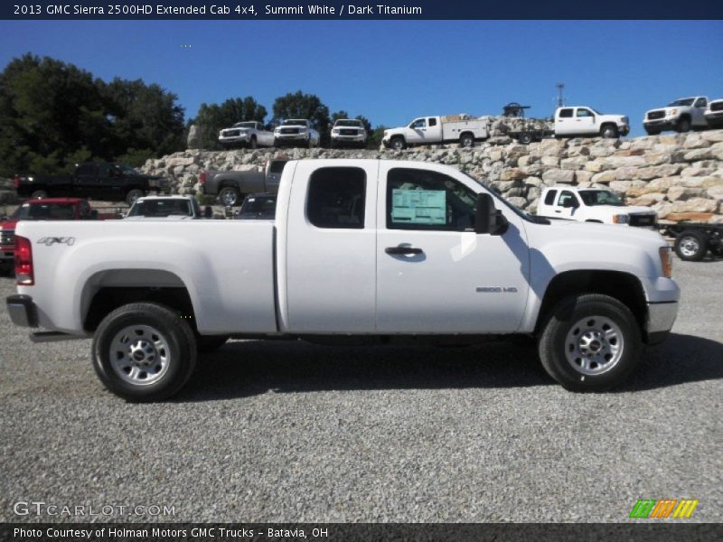Summit White / Dark Titanium 2013 GMC Sierra 2500HD Extended Cab 4x4