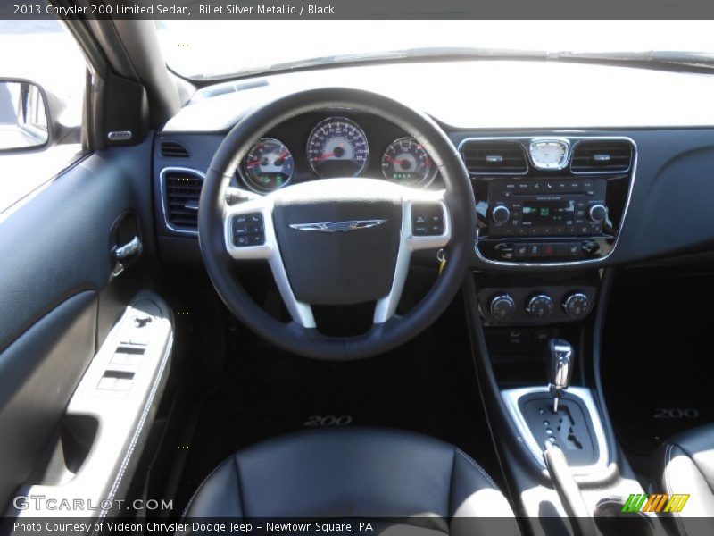 Billet Silver Metallic / Black 2013 Chrysler 200 Limited Sedan