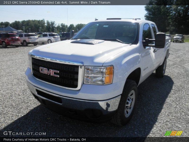 Summit White / Dark Titanium 2013 GMC Sierra 2500HD Extended Cab 4x4