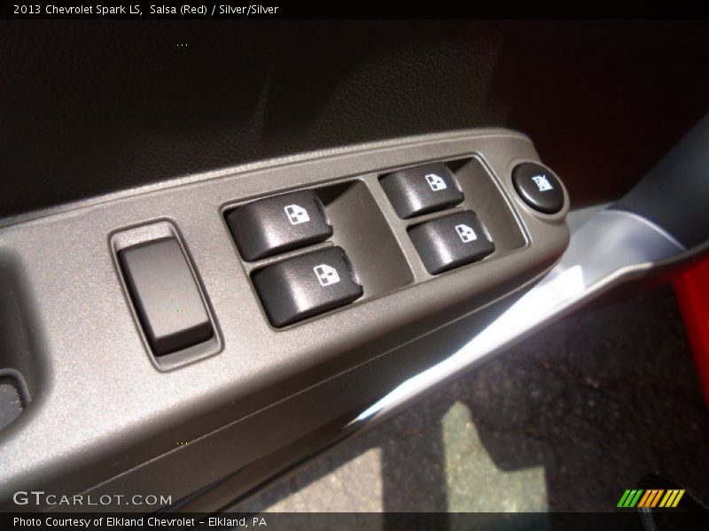 Salsa (Red) / Silver/Silver 2013 Chevrolet Spark LS