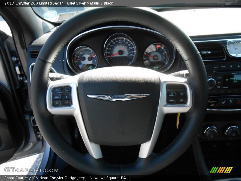 Billet Silver Metallic / Black 2013 Chrysler 200 Limited Sedan