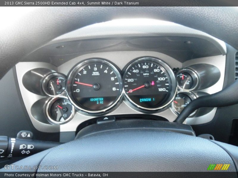 Summit White / Dark Titanium 2013 GMC Sierra 2500HD Extended Cab 4x4