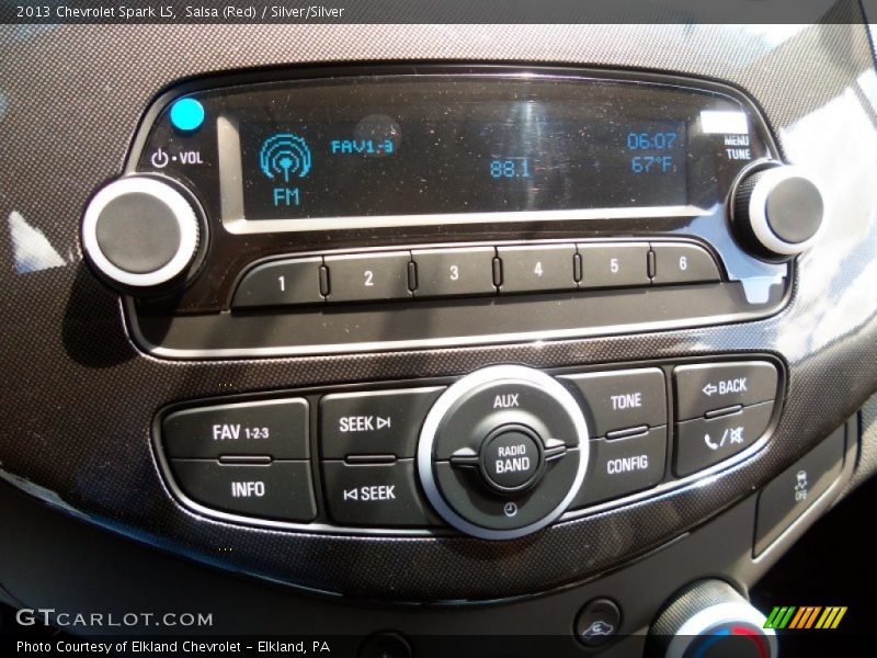 Salsa (Red) / Silver/Silver 2013 Chevrolet Spark LS