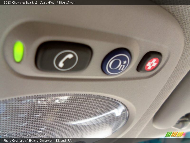 Salsa (Red) / Silver/Silver 2013 Chevrolet Spark LS