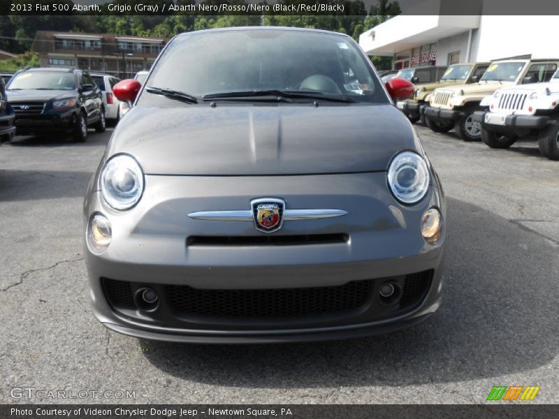 Grigio (Gray) / Abarth Nero/Rosso/Nero (Black/Red/Black) 2013 Fiat 500 Abarth