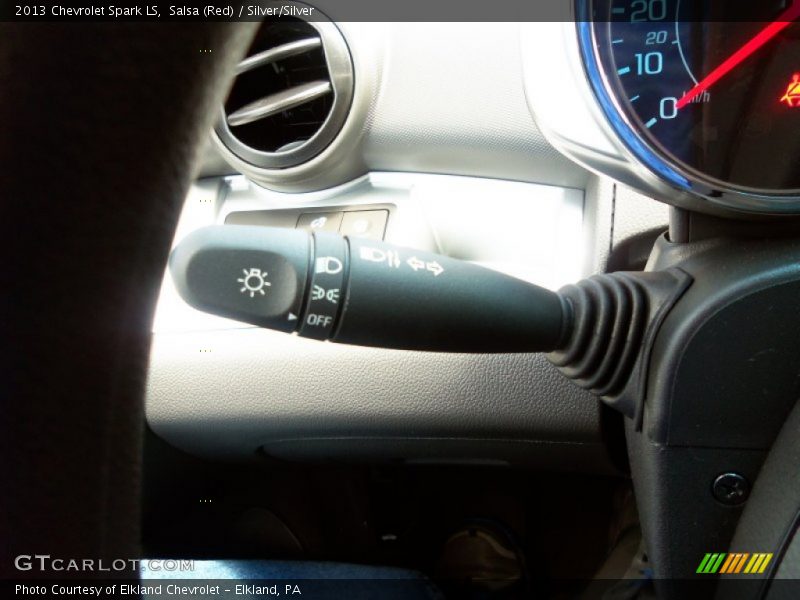 Salsa (Red) / Silver/Silver 2013 Chevrolet Spark LS