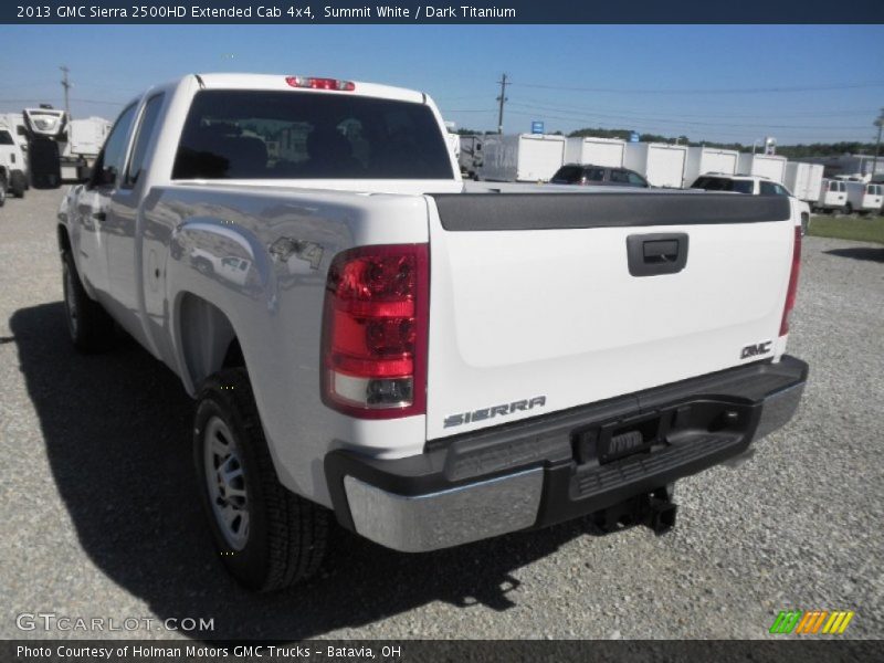 Summit White / Dark Titanium 2013 GMC Sierra 2500HD Extended Cab 4x4