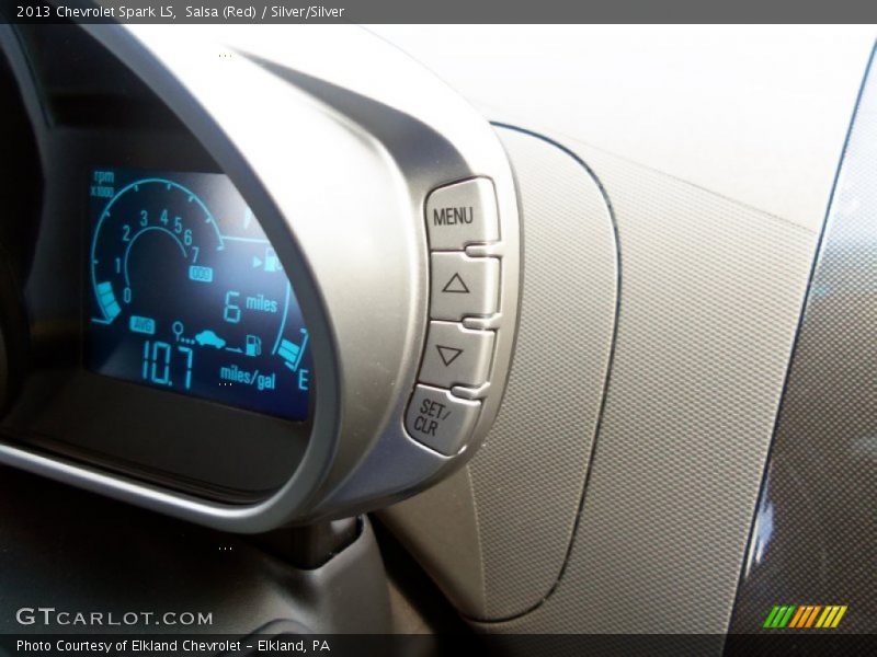 Salsa (Red) / Silver/Silver 2013 Chevrolet Spark LS