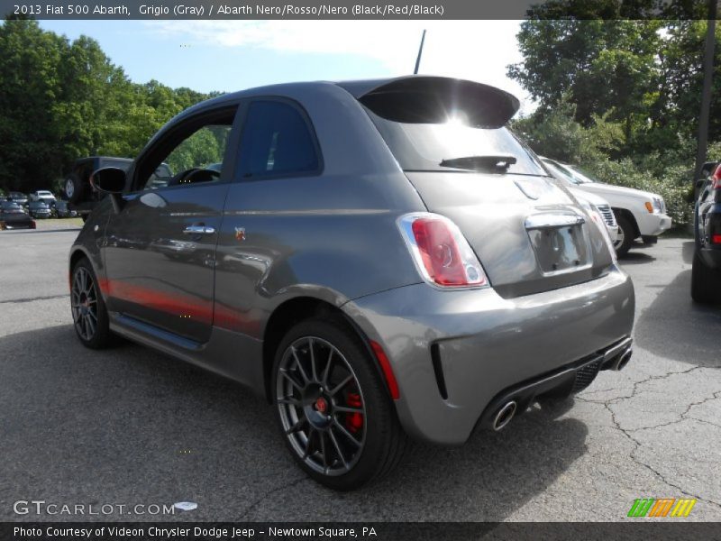 Grigio (Gray) / Abarth Nero/Rosso/Nero (Black/Red/Black) 2013 Fiat 500 Abarth